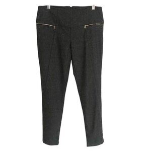 Les Chiffoniers Grey Broseye Wool Double Zip Pants Size 31